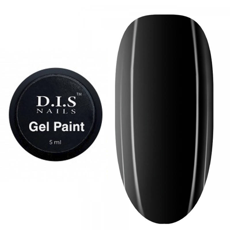 

DIS Nails UV Gel Paint № 2 Black - гель-краска, черная, 5 мл, Черный
