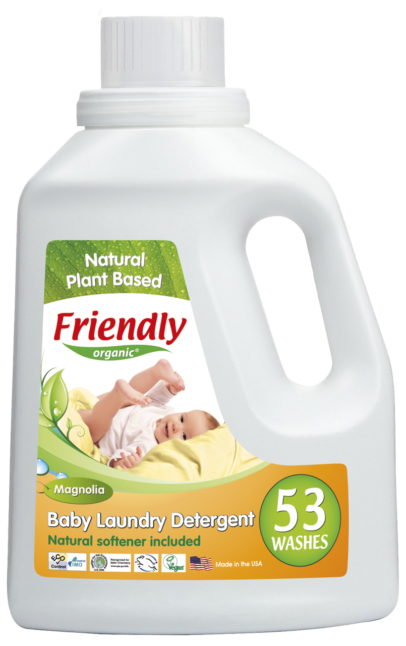 

Органический жидкий стиральный порошок-концентрат Friendly Organic магнолия 1,57 литров (53 стирки)