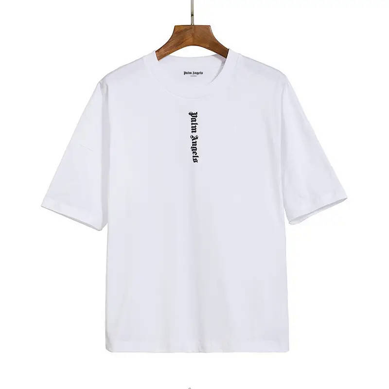 

Белая футболка Palm Angels Logo Upright футболки Палм Энджелс унисекс