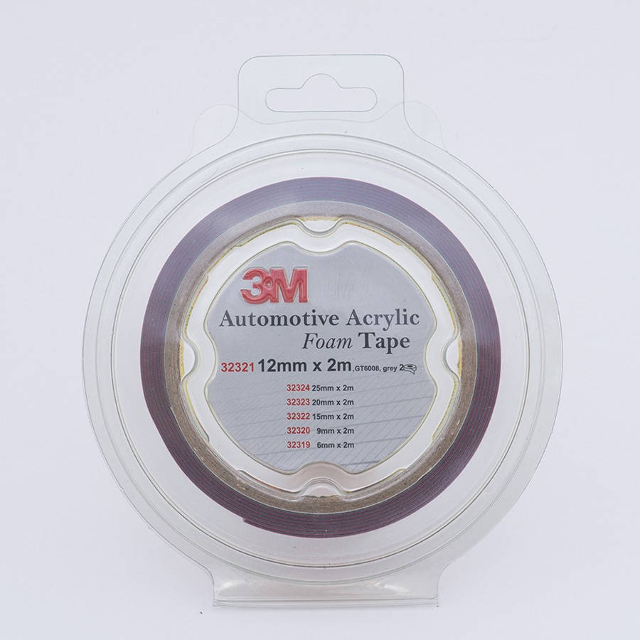 

Скотч двухсторонний "Foam Tape" (2шт), 3M, 12mmx2mx0,8mm, темно-серый, 32321