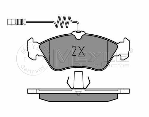 

Meyle 025 215 9218 Колодки тормозные задние MB Sprinter (Германия)