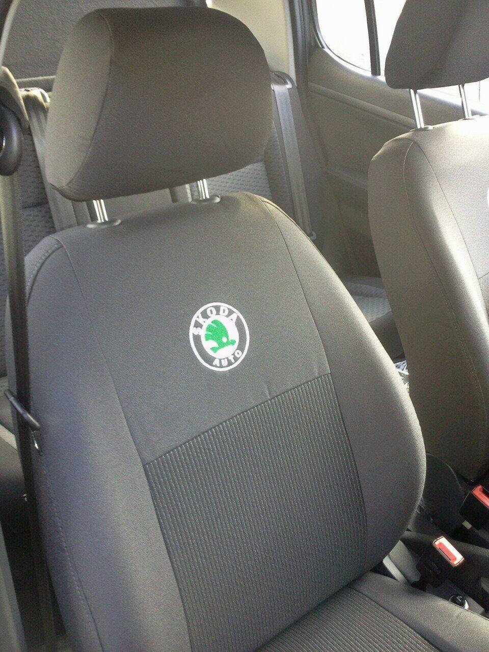 

Чехлы на сидения для Skoda Fabia 2 Цельная спинка 2007-2015