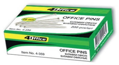 

Булавки канцелярские 4Office 200 шт