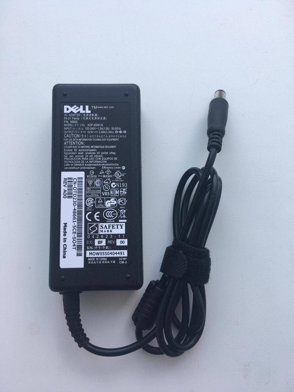 

Зарядка,Блок питания для ноутбука Dell 19.5V 3.34A 65W 7.4x5.0