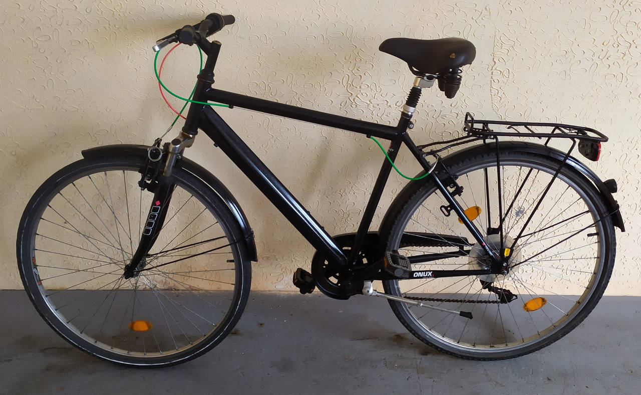 

Немецкий дорожный мужской велосипед из Германии Onux, Черный