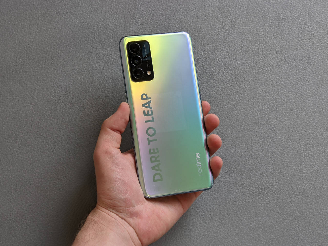 

Смартфон Realme Q3 Pro 8х128 Gb Blue Б/У *А, Серебристый