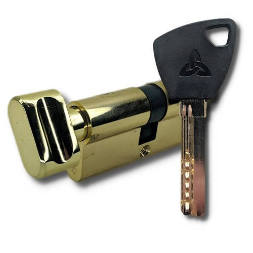 

Цилиндр замка KEDR BRASS M90 (30*60T) ZСG золото