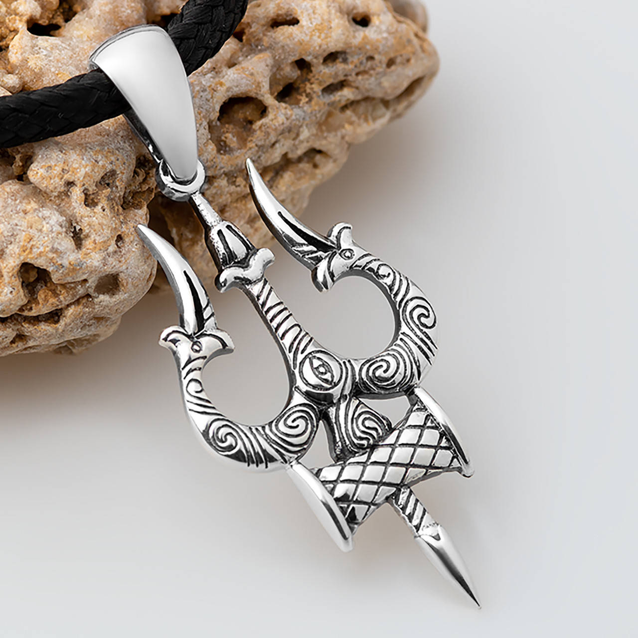 

Тришула кулон серебро