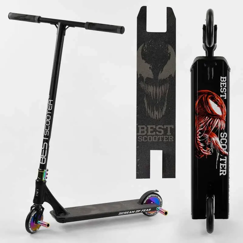 

Самокат трюковый 97683 Best Scooter (4) "SIMBIOTE" HIC-система, ПЕГИ, алюминиевый диск и дека, колёса 120мм
