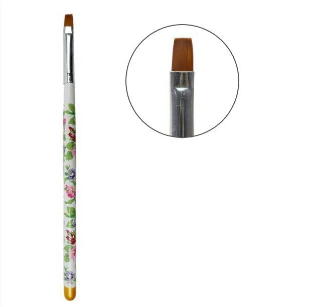 

Кисть для наращивания прямая №08, белая цыганка