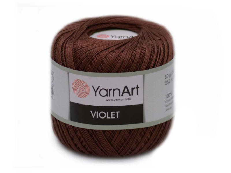 

YarnArt Violet, №0077 Коричневый
