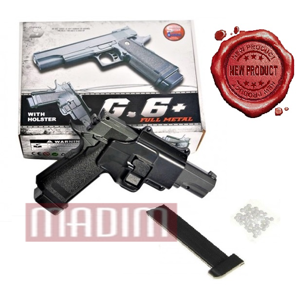 

Пистолет страйкбольный Galaxy Colt M1911 Hi-Capa с кoбурой металл 27 см