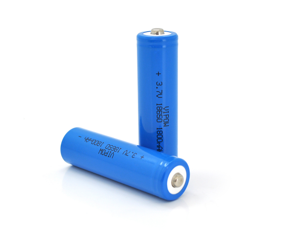 

Аккумулятор 18650 Li-Ion Vipow ICR18650 TipTop, 1800mAh, 3.7V, Blue Q50/500