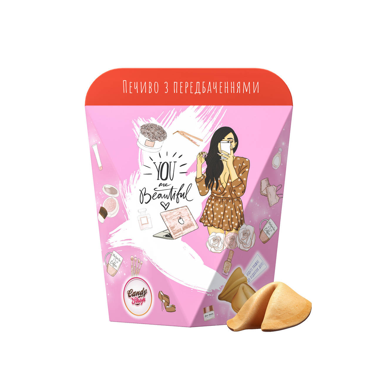 

Печенье с предсказаниями "You are Beautiful" Candy Shop