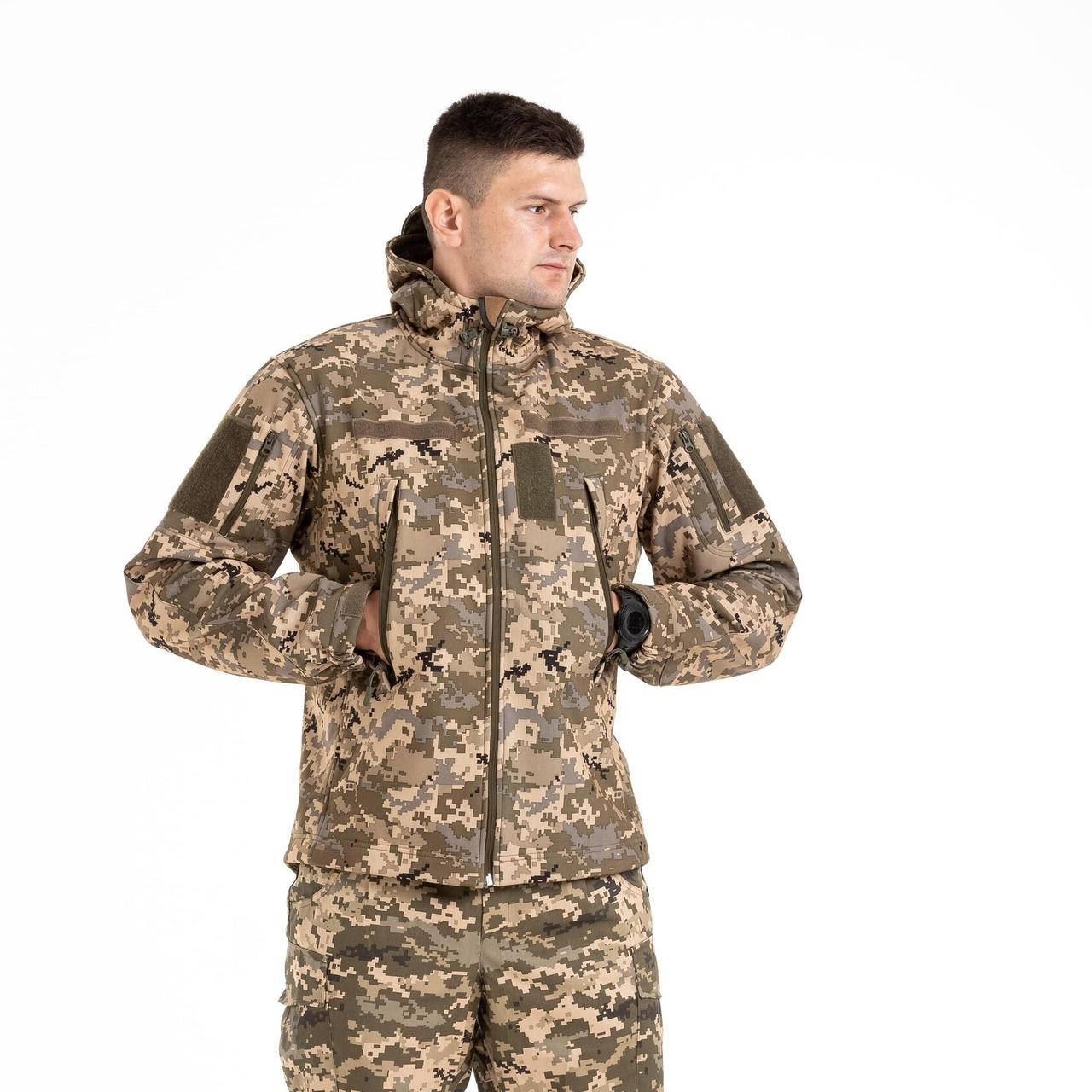 

Куртка Тактическая Демисезонная Soft Shell Пиксель ЗСУ 54 размер