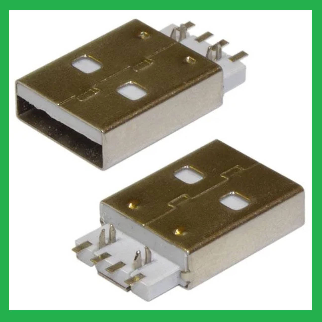 

Коннектор USB, Штекер USB разъем папа. USB-A SMD USB-114