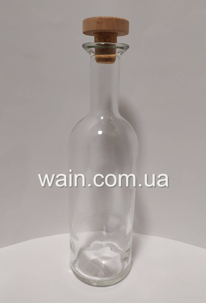 

Стеклянная бутылка 1 л с деревянной пробкой Olympus Carafe UniGlass