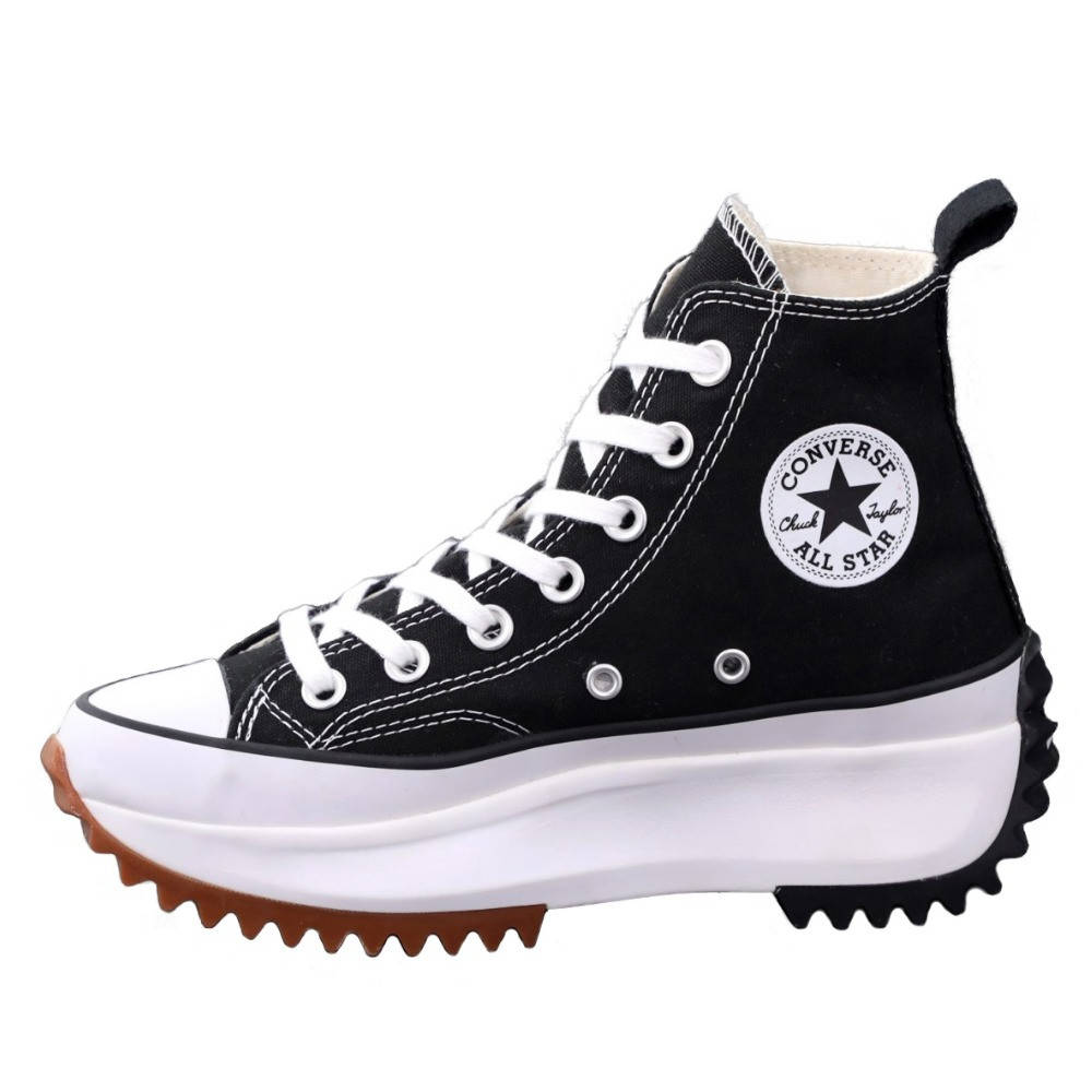 

Женские кеды Converse Run Star Hike High Top Black White, черно-белые кроссовки конверс ран стар хайк черные, Черно-белый