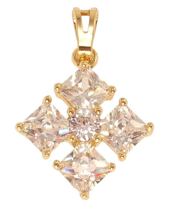 

Кулон Xuping Позолота 18K "Кристальный Крест"