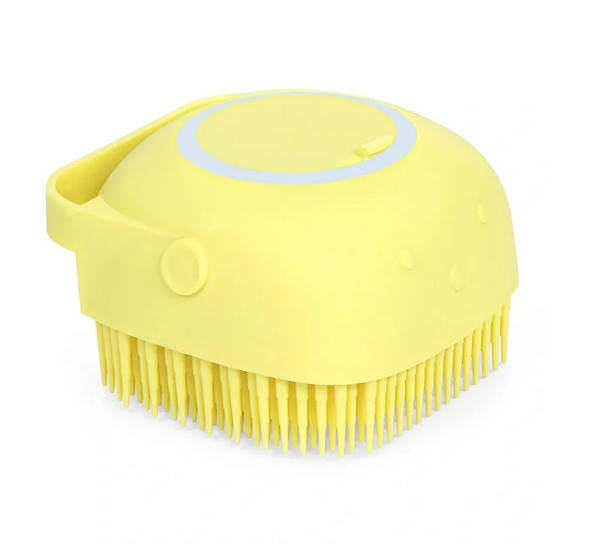 

Массажная мочалка Silicone Massage Bath Brush Желтая, Желтый