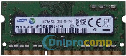 

Модуль памяти SO-DIMM PC3L DDR3 4GB 1600MHz в ассорт.