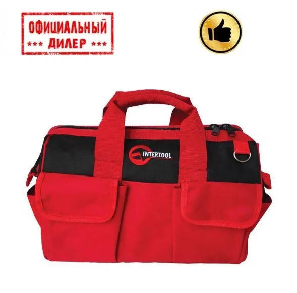 

Сумка для инструментов, 16 карманов 405*230*300 мм INTERTOOL BX-9005