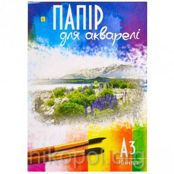 

Папка для акварели "Коленкор" Госзнак, А3 10 листов, Разные цвета