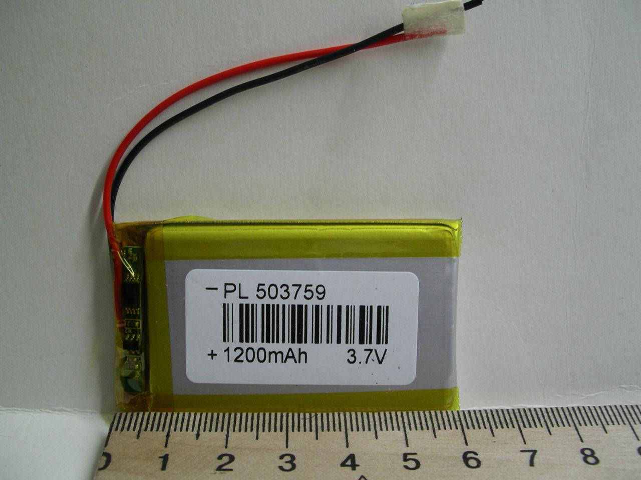 

Аккумулятор 503759 , 1200mAh 3.7V Li-pol литий-полимерный