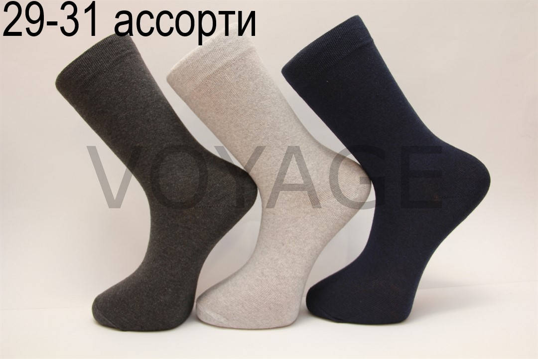 

Мужские носки высокие стрейчевые Житомирские стиль КЛ 29-31 ассорти