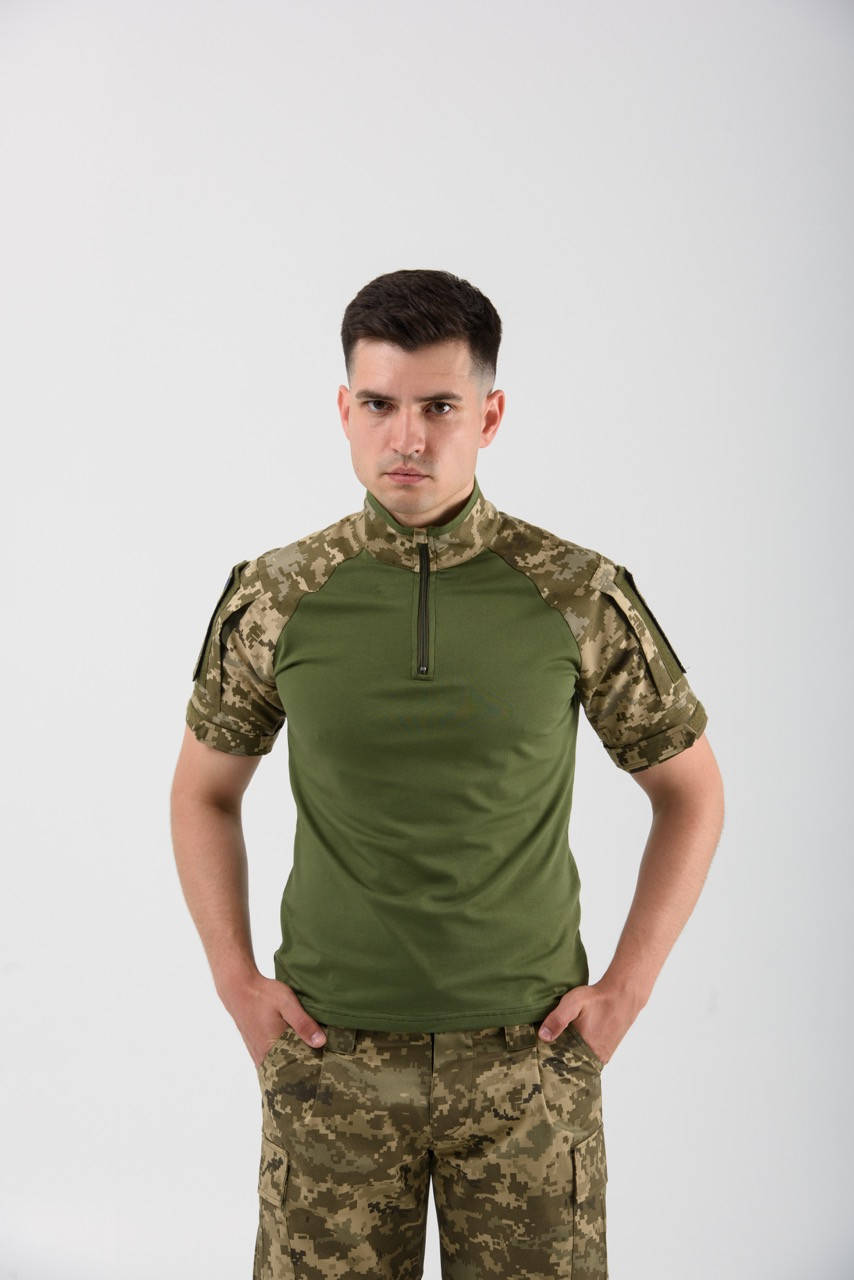 

Рубашка тактическая боевая Убакс пиксель Grehori Textile, Хаки
