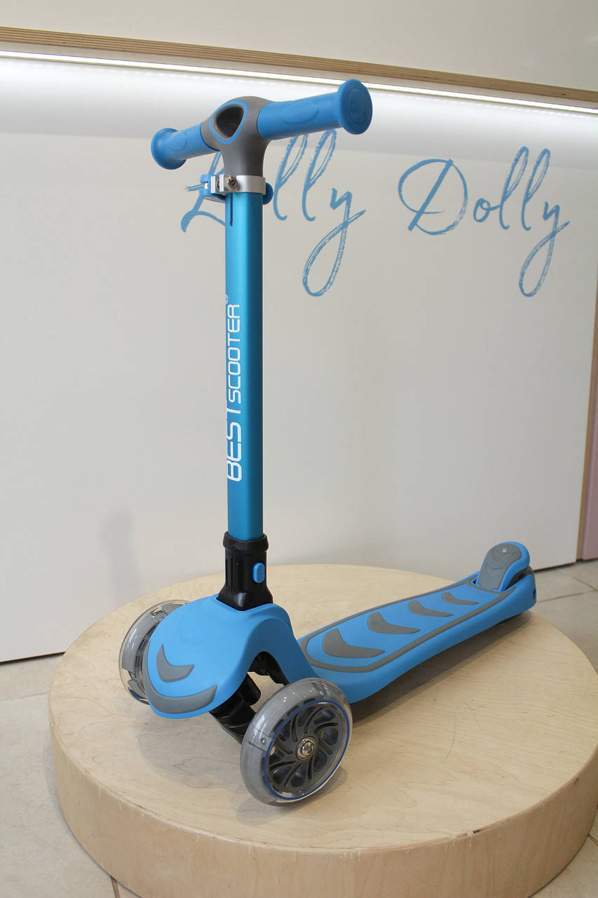 

Самокат трехколесный Best Scooter Maxi Макси складной, Голубой