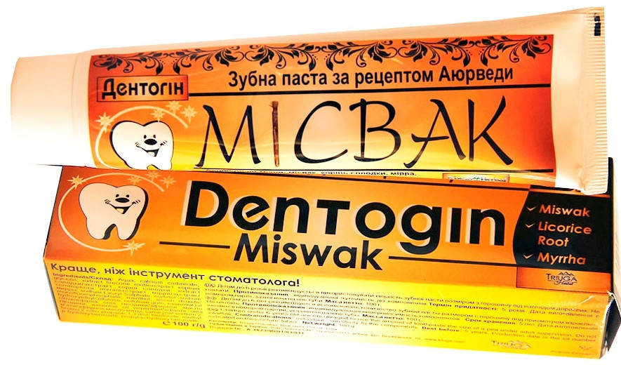 

Зубная паста аюрведическая Dentogin MISWAK, Мисвак, 100г, Triuga