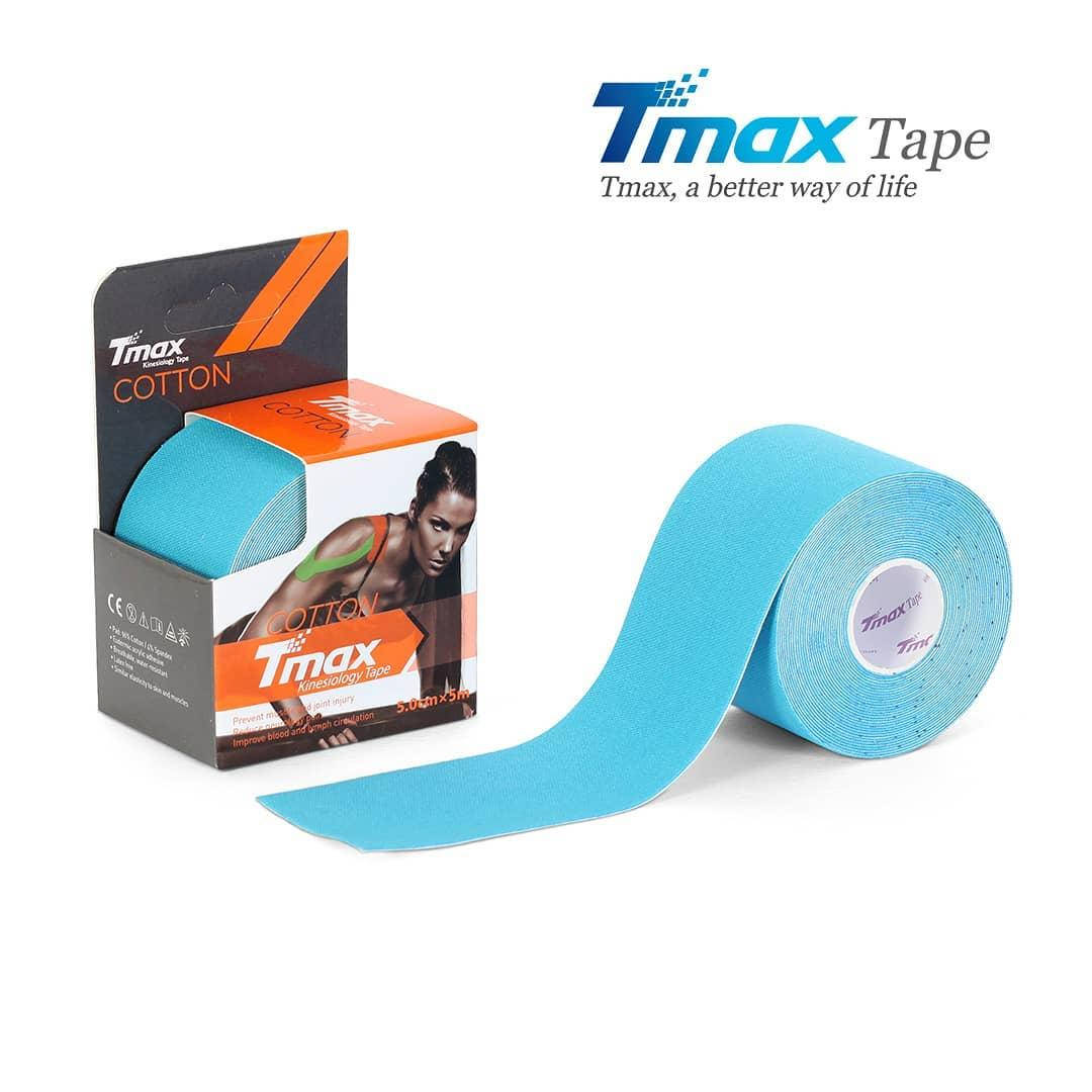 

Кинезио тейп Tmax Cotton Tape 5cm X 5m (голубой)