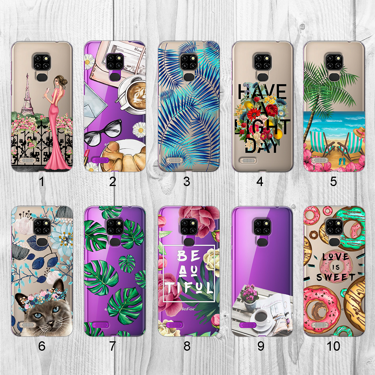 

Силиконовый чехол с рисунком для Ulefone Note 7P (new collection)