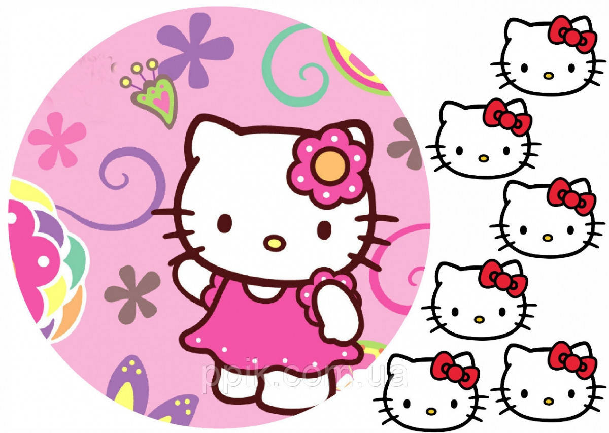 

Вафельная картинка Hello Kitty / Хелло китти