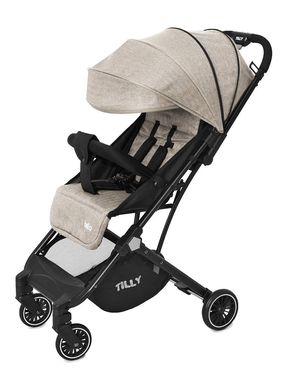 

Детская прогулочная коляска Tilly Bella с амортизацией T-163 Linen Beige +дождевик S, Бежевый