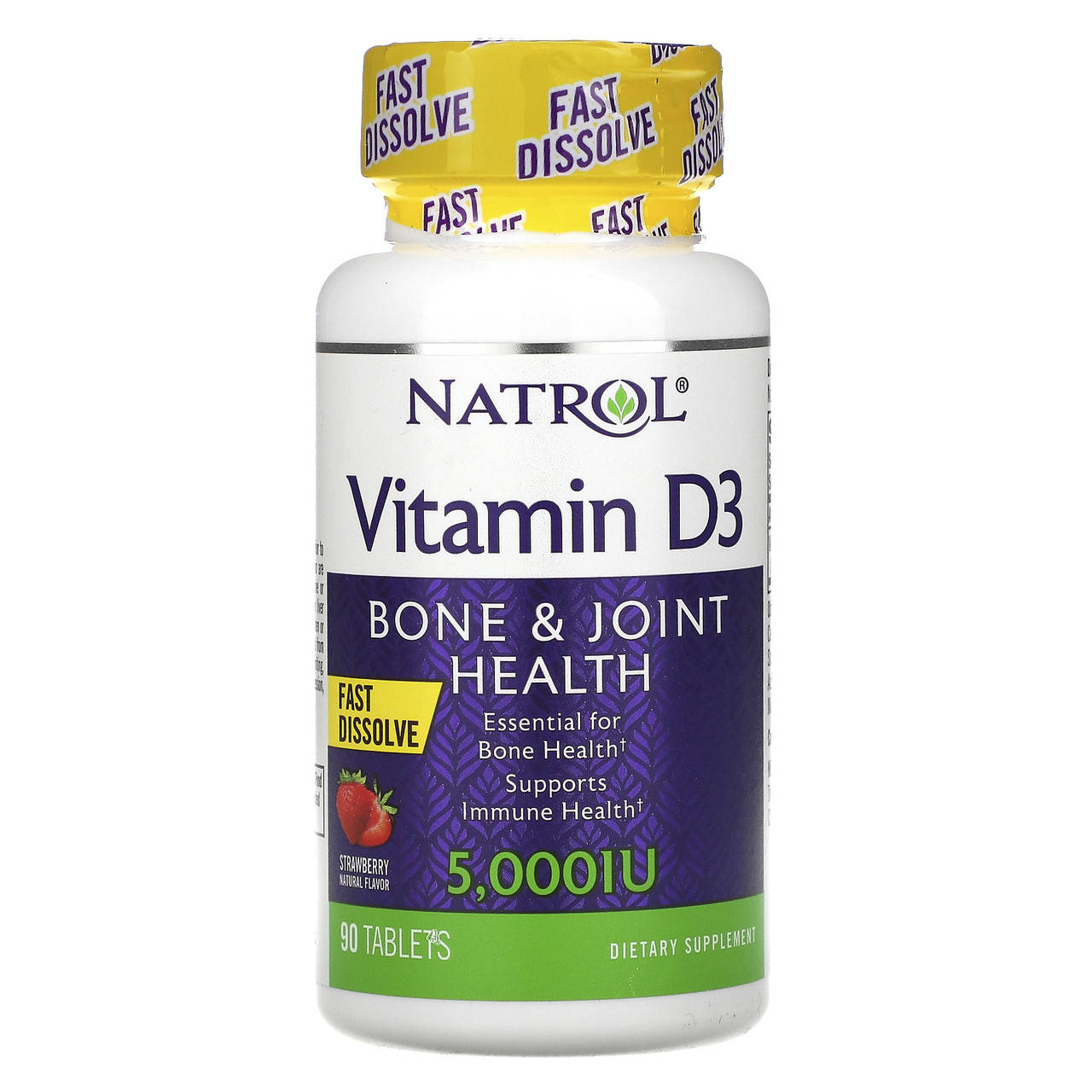 

Витамин Д3, Vitamin D3, Natrol, 5000 МЕ, 90 таб. (NTL-05891)
