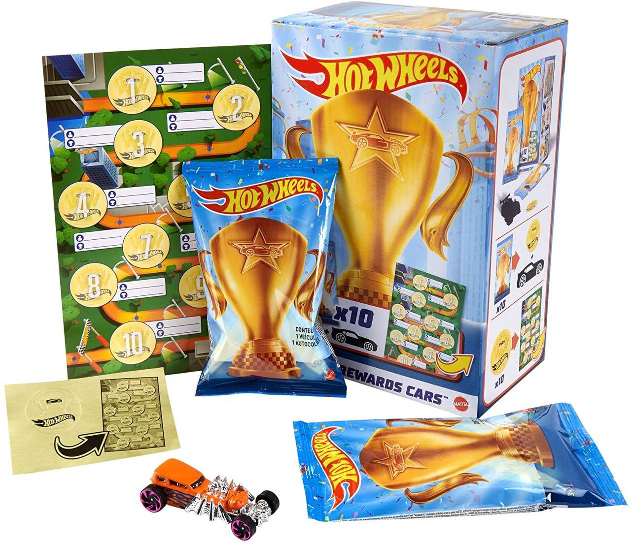 

Набор машинок победителей Hot Wheels Rewards Car 1:64 10 шт. (GWN97), Разные цвета