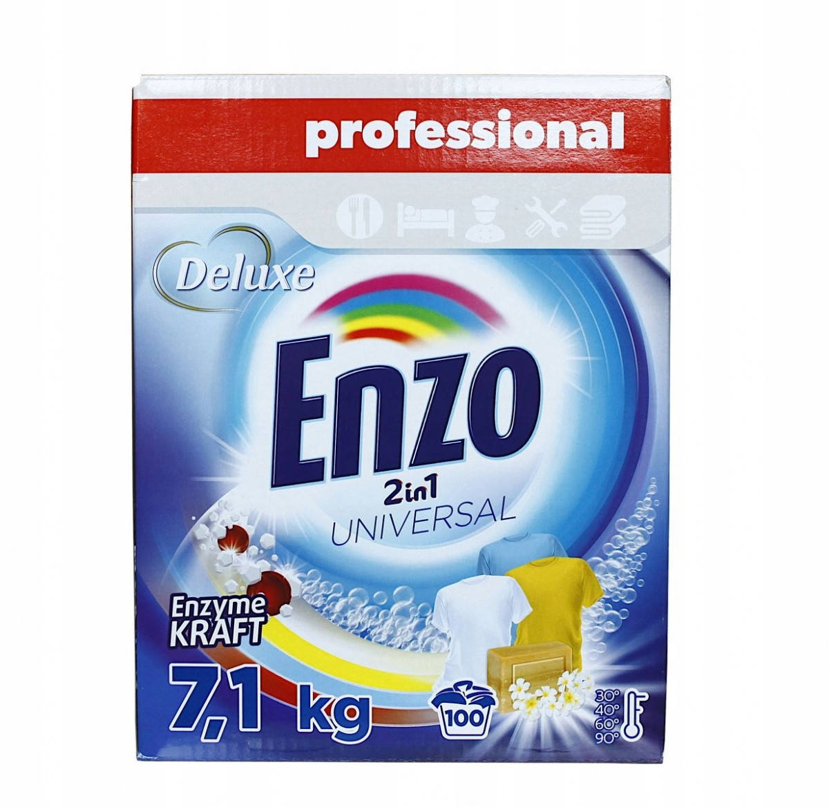 

Порошок для стирки Универсальный Deluxe 7,1 кг 100 стир
