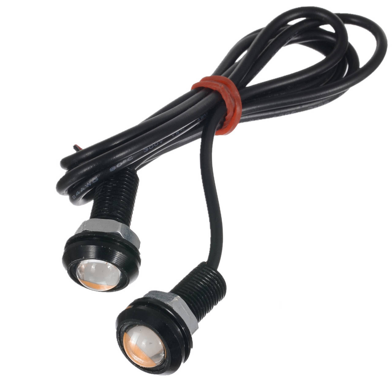 

Дневные ходовые огни DXZ D-18MM-B 18мм Yellow диодные лед орлиный глаз поворотник линза авто мото 50 000 ч