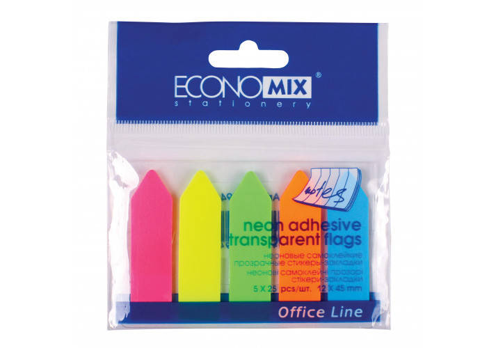 

Стикеры-закладки ″Стрелки″ Economix, 12х45, пластиковые (E20946) economix (E20946)