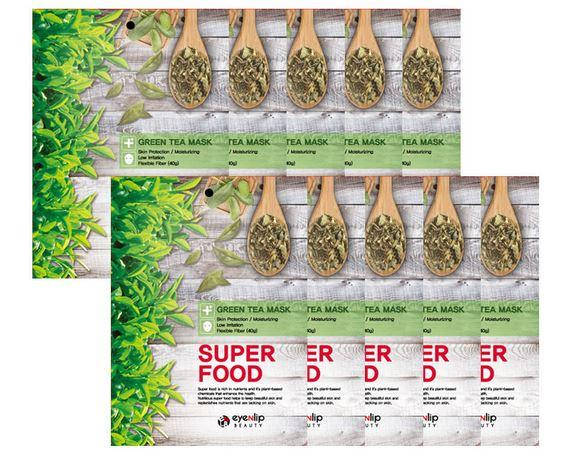 

Увлажняющая тканевая маска EYENLIP Super Food Mask Зеленый чай