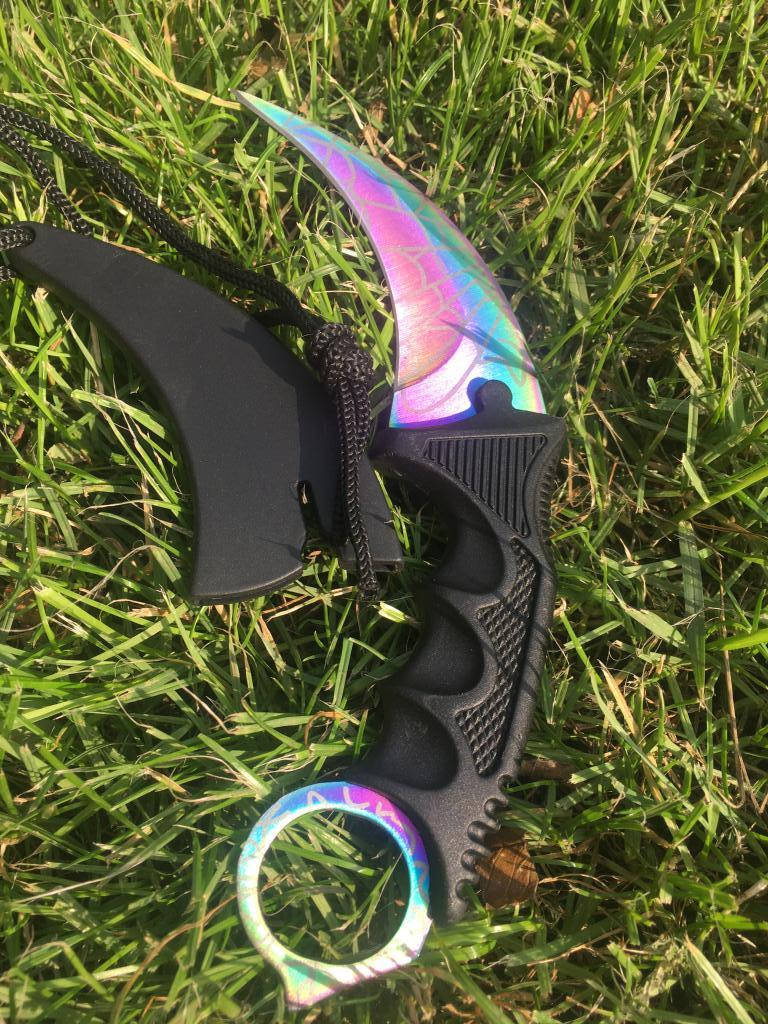 

Нож керамбит Gradient Spider Web, Разные цвета