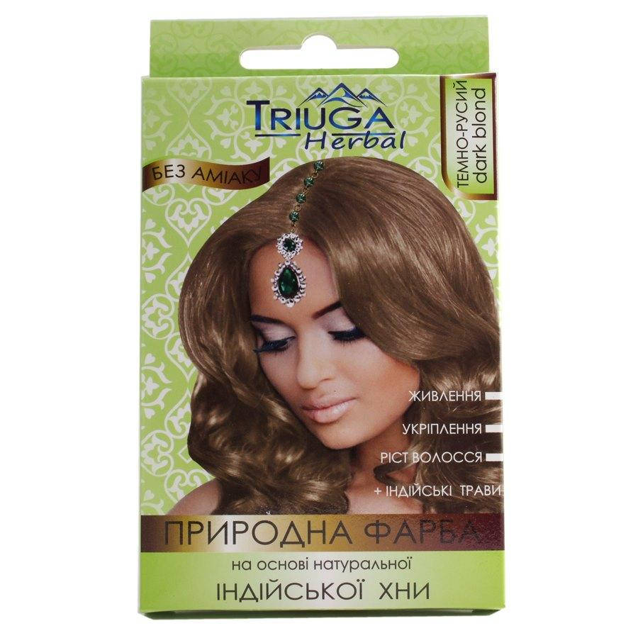 

Натуральная краска для волос на основе хны, Triuga Темно-русый