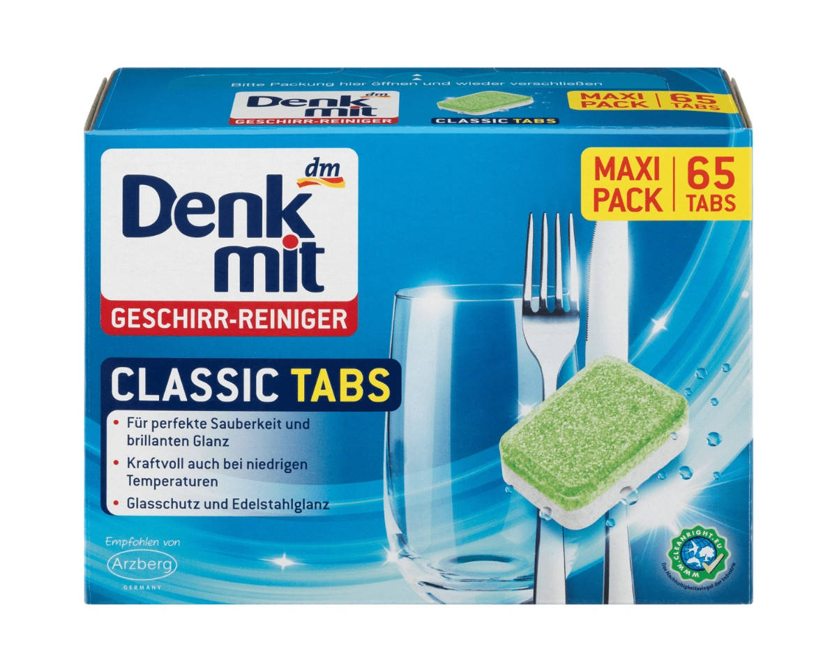

Таблетки Денкмит для посудомоечных машин Denkmit Classic Geeschirr-reiniger Tabs 65 шт