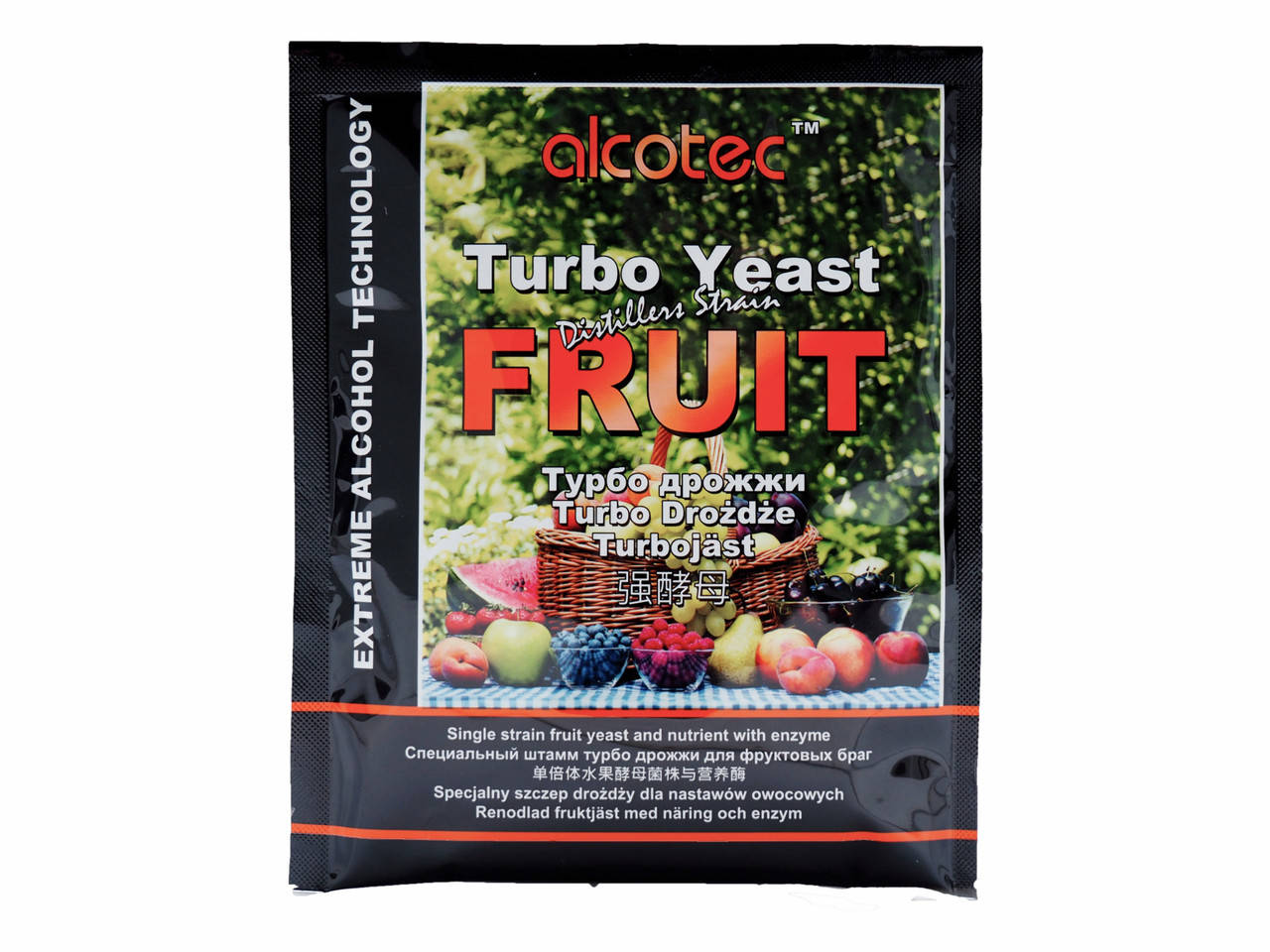 

Фруктовые турбо дрожжи Alcotec Fruit 60 г