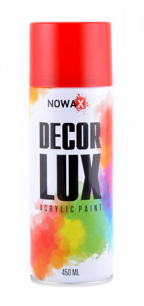 

NOWAX Decor Lux Акриловая спрей-краска красная NX48022 450мл
