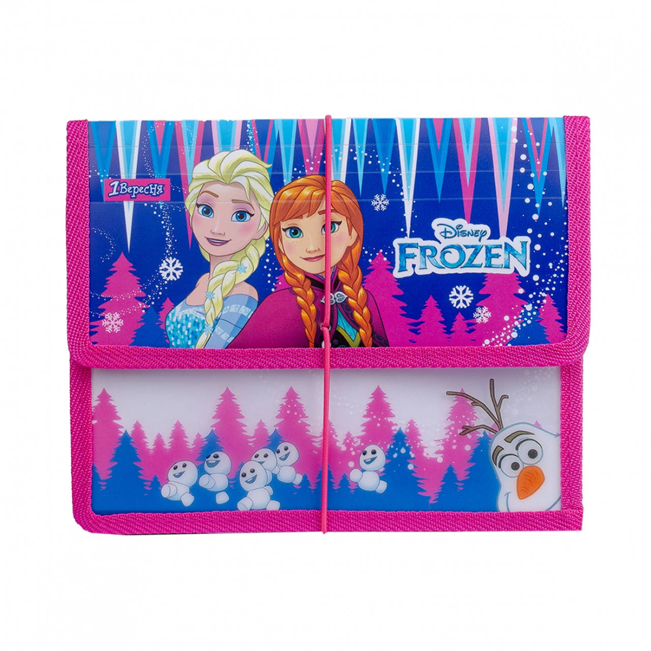 

Папка для тетрадей 1Вересня пластиковая на резинке В5 "Frozen" 491848
