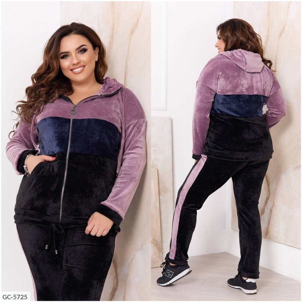 

Спортивный костюм велюр-плюш. : марсала, зеленый, капучино, фрез. 52-54, 56-58, 60-62, 64-66, 68-70, Зелёный