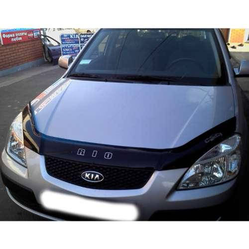 

Дефлектор капота мухобойка Киа Рио 2 Kia Rio II 05-11 ВТ